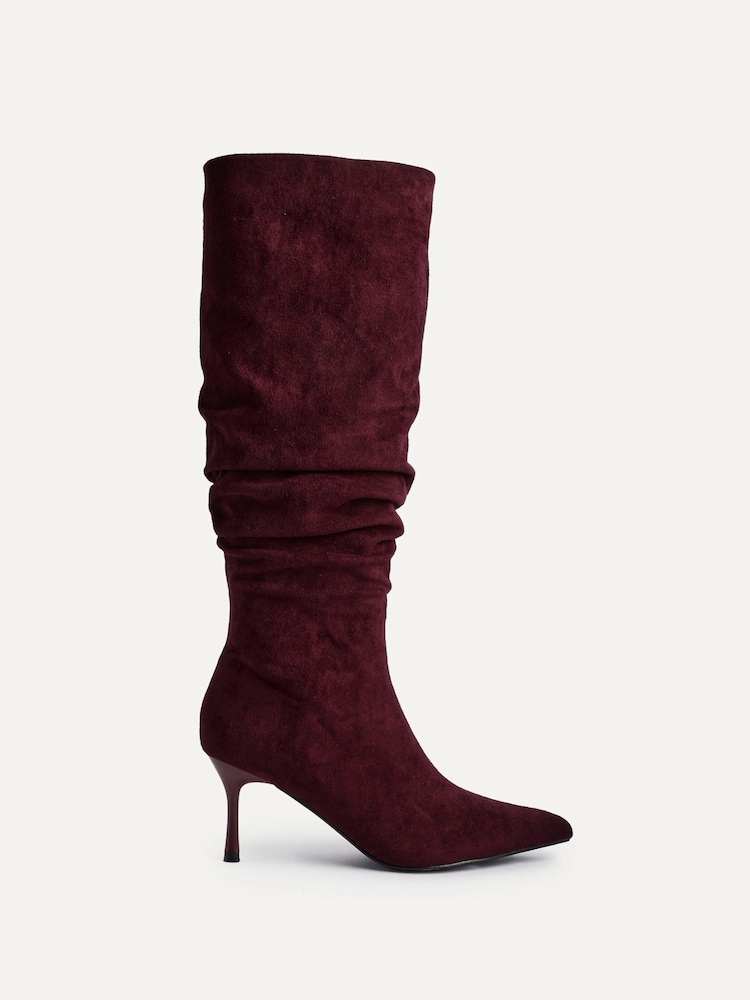 Linzi Rosenna Ruched High Leg Heeled Boots - תמונה 2 מתוך 5