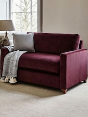 Willow & Hall Burgundy Red Foxham Sofa Bed - Image 1 of 4