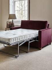 Willow & Hall Burgundy Red Foxham Sofa Bed - Image 2 of 4