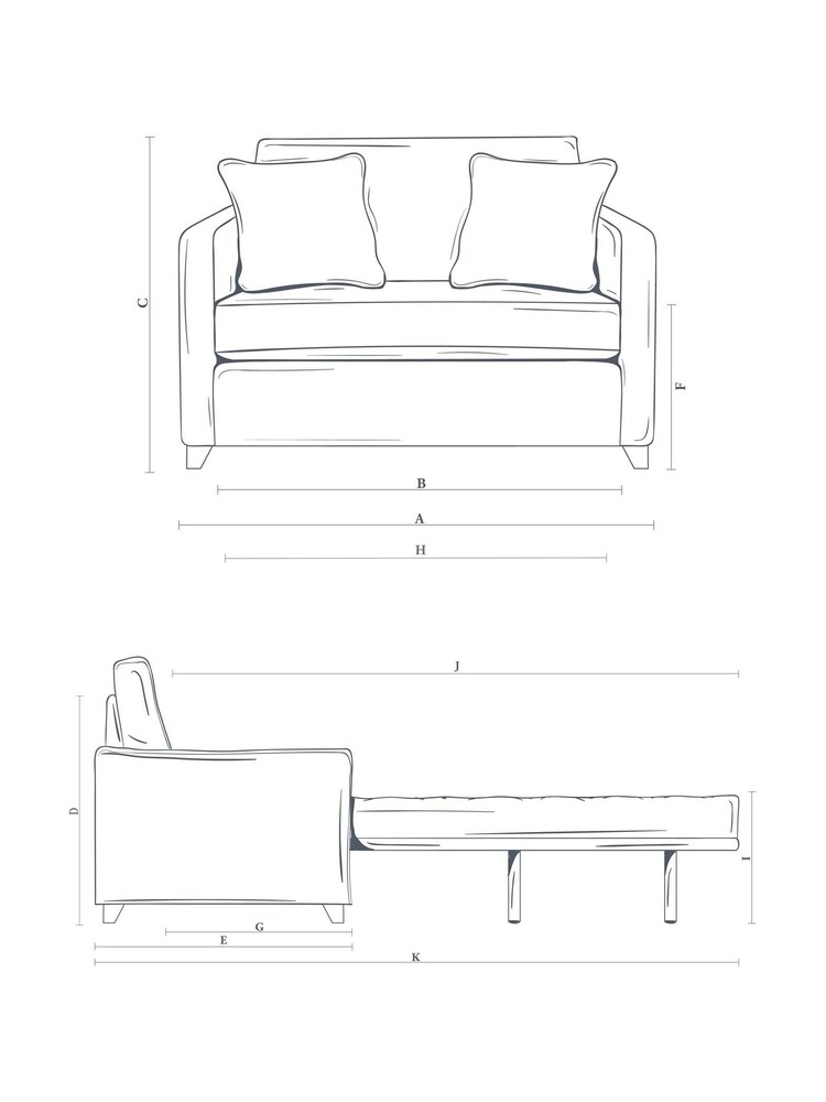 Willow & Hall Burgundy Red Foxham Sofa Bed - Image 4 of 4