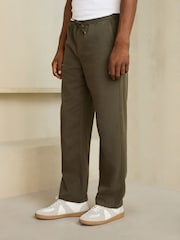 Kakigrøn - N. Premium bløde joggingbukser med Tencel-blanding - Billede 6 af 6