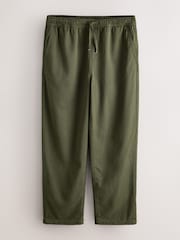 كاكي أخضر - بنطلون رياضي ناعم الملمس بمزيج TENCEL™ من N. Premium - Image 8 of 10