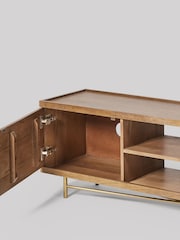 Swoon Light Brown Halle Mango Wood Media Unit - Image 5 of 5