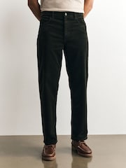 Khaki Straight Fit Corduroy Trousers - Image 3 of 8