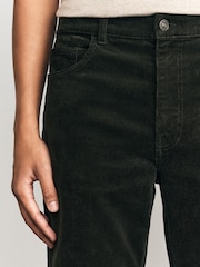 Khaki Straight Fit Corduroy Trousers - Image 4 of 8