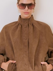 Friends Like These Brown Square Aviator Sunglasses - Image 1 of 3