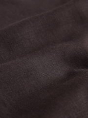 Chocolate Brown Longline Cami Top with Linen - Image 6 of 7