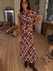 Never Fully Dressed Check Floral Lottie Skirt - Imaginea 4 din 7