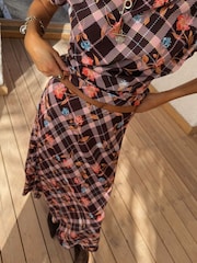 Never Fully Dressed Check Floral Lottie Skirt - Imaginea 6 din 7