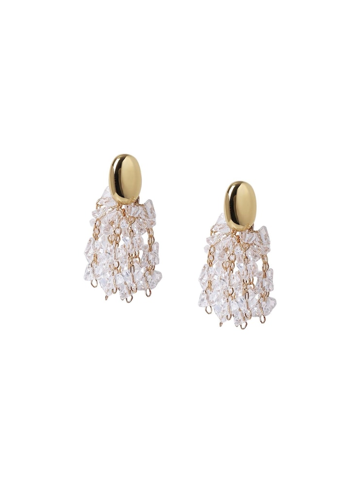 Facet Bead Drop Earrings - Image 2 of 3 Facet Bead Drop Earrings - Image 2 of 3