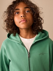 Green NEXT Regular Fit Zip Through Hoodie (3-16yrs) - Image 5 of 5