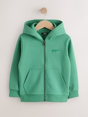 Green NEXT Regular Fit Zip Through Hoodie (3-16yrs) - Image 6 of 9