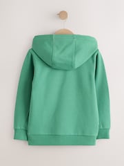 Green NEXT Regular Fit Zip Through Hoodie (3-16yrs) - Image 7 of 9