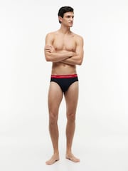 Tommy Hilfiger Black Cotton Stretch Briefs 3 Pack - Image 2 of 6