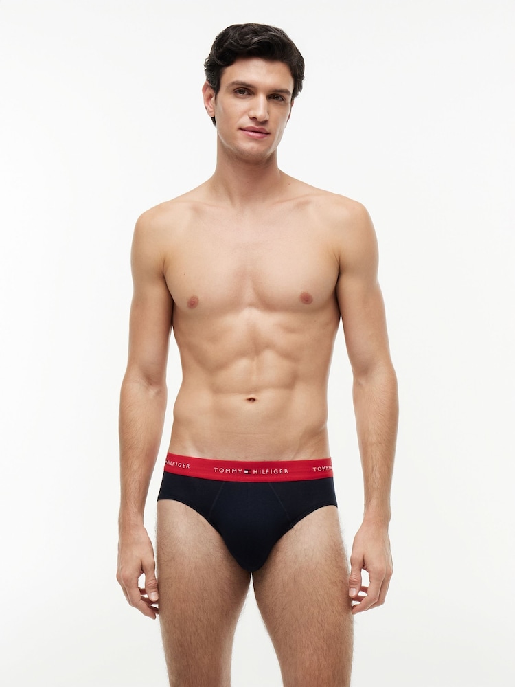 Tommy Hilfiger Black Cotton Stretch Briefs 3 Pack - Image 6 of 6 Tommy Hilfiger Black Cotton Stretch Briefs 3 Pack - Image 6 of 6