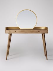 Swoon Light Brown Fresco Mango Wood One-Drawer Dressing Table - Image 1 of 4