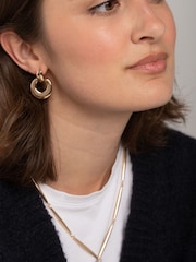 Pendientes Aela Drop tono dorado - Imagen 2 de 4