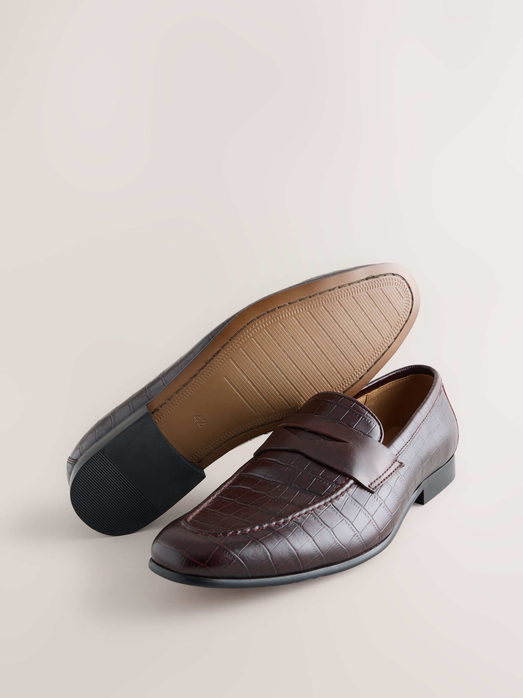 Lebanonc Patterns Buy Burgundy Red Leather Loafers from Next Lebanon
