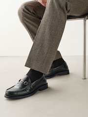 Black Box Leather Snaffle Loafers - Image 2 of 7
