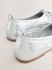 Silver Forever Comfort® Tie Up Ballet Shoes - Image 4 of 5