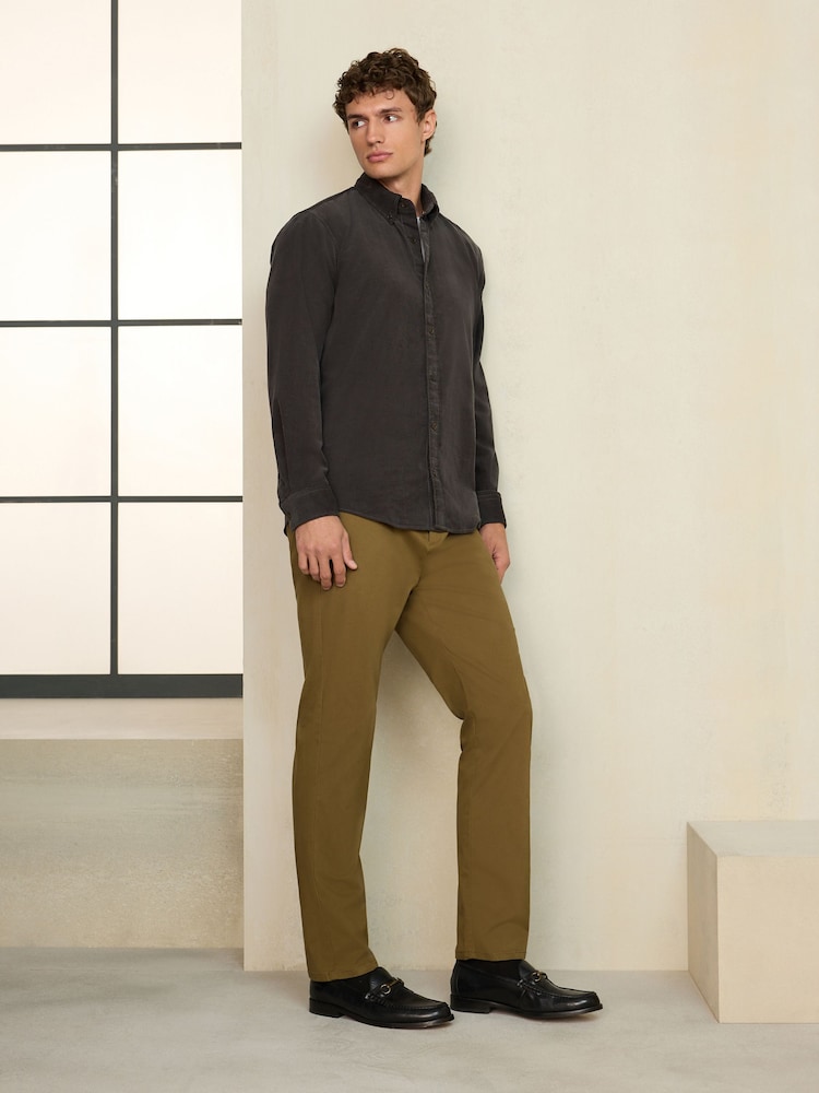 Vert olive - Motionflex Thermogen Chino Trousers - Image 1 sur 7
