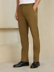 Vert olive - Motionflex Thermogen Chino Trousers - Image 3 sur 7