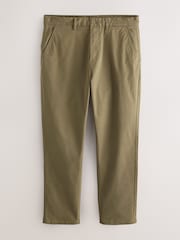 Olive Green Slim Fit Motionflex Thermogen Chino Trousers - Image 8 of 11