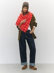 Pink/Red Checked - Шарф средней плотности - Изображение 3 5