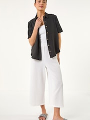 Roman Black Petite Button Up Pocket Shirt - Image 2 of 5