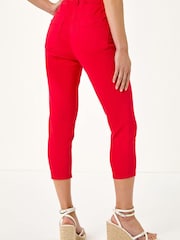 Roman Red Petite Stretch Crop Denim Leggings - Image 4 of 5