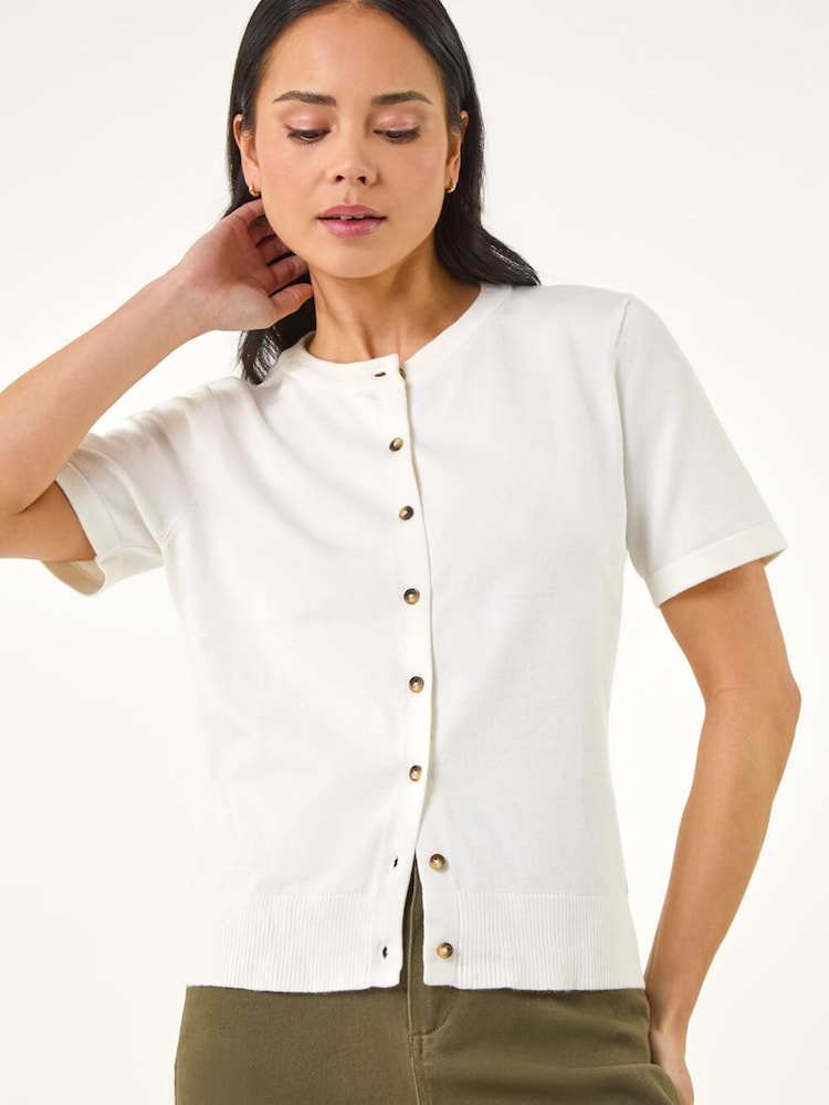 לבן - Roman קרדיגן מכופתר - תמונה 2 מתוך 5