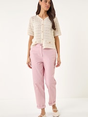 Roman Pink Plain Cotton Chino Trousers - Image 2 of 5