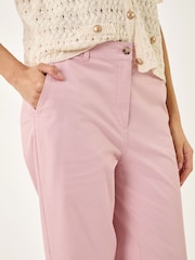 Roman Pink Plain Cotton Chino Trousers - Image 5 of 5