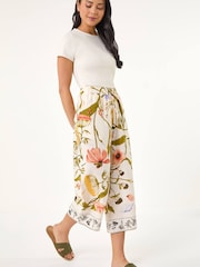 Roman Petite Floral Cropped Trousers - Image 1 of 5