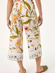 Roman Petite Floral Cropped Trousers - Image 3 of 5