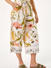Roman Petite Floral Cropped Trousers - Image 4 of 5