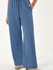 Roman Blue Stripe Trousers - Image 4 of 5