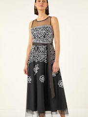 Robe Roman Fleurie Brodée - Image 2 sur 5