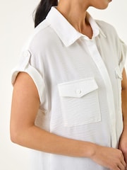 Roman White Petite Pocket Blouse - Image 5 of 5