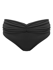 Pour Moi Black Roll Top Tulum Luxe Matte Bikini - Image 3 of 4