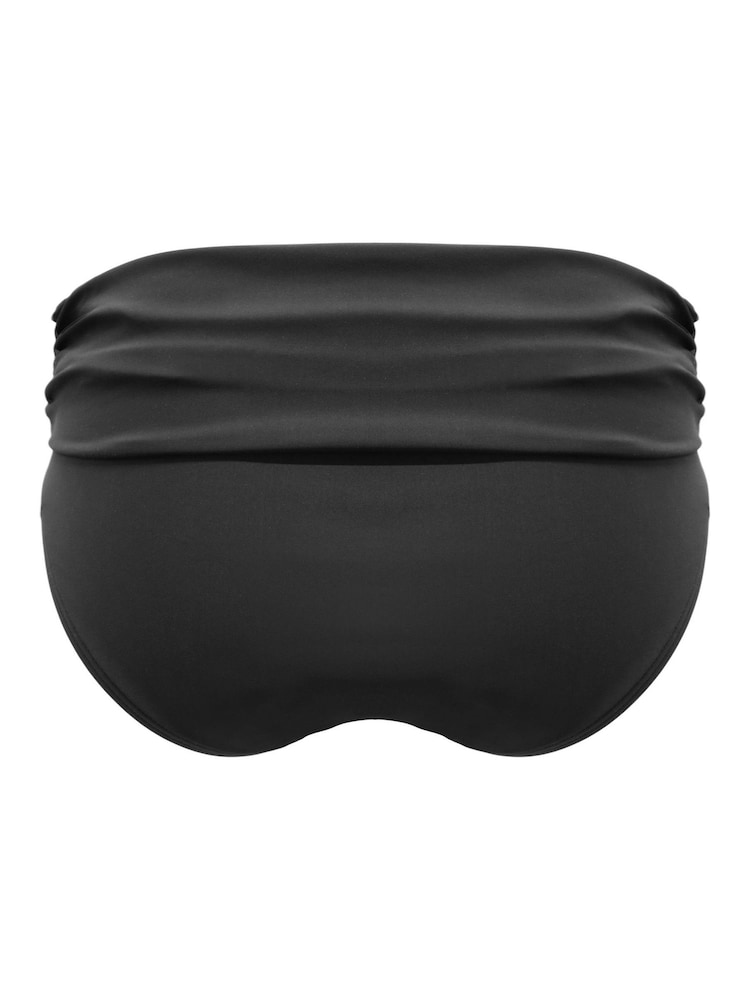 Pour Moi Black Roll Top Tulum Luxe Matte Bikini - Image 4 of 4 Pour Moi Black Roll Top Tulum Luxe Matte Bikini - Image 4 of 4