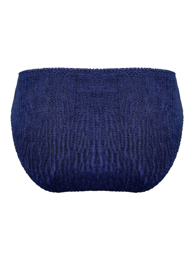 Pour Moi Navy Algarve Ring Side Textured Bikini Bottoms - Image 4 of 4 Pour Moi Navy Algarve Ring Side Textured Bikini Bottoms - Image 4 of 4