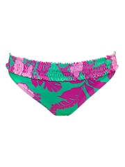 Pour Moi Green/Pink Brief Free Spirit Bikini Bottoms - Image 3 of 4