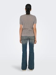 ONLY Short Sleeved Crochet T-Shirt - Imagen 3 de 6