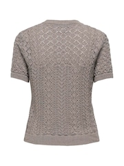 ONLY Short Sleeved Crochet T-Shirt - Imagen 4 de 6