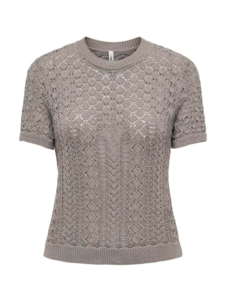 ONLY Short Sleeved Crochet T-Shirt - Imagen 6 de 6