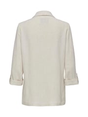 ONLY Cream Linen Blend Open Blazer - Image 6 of 6