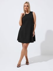 Yours Curve Black Limited Seam Detail Formal Dress - Image 2 of 5
