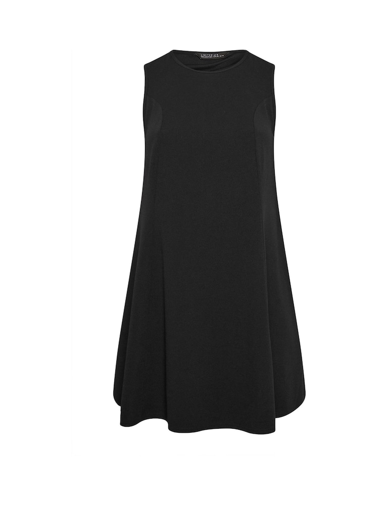Yours Curve Black Limited Seam Detail Formal Dress - Image 5 of 5
