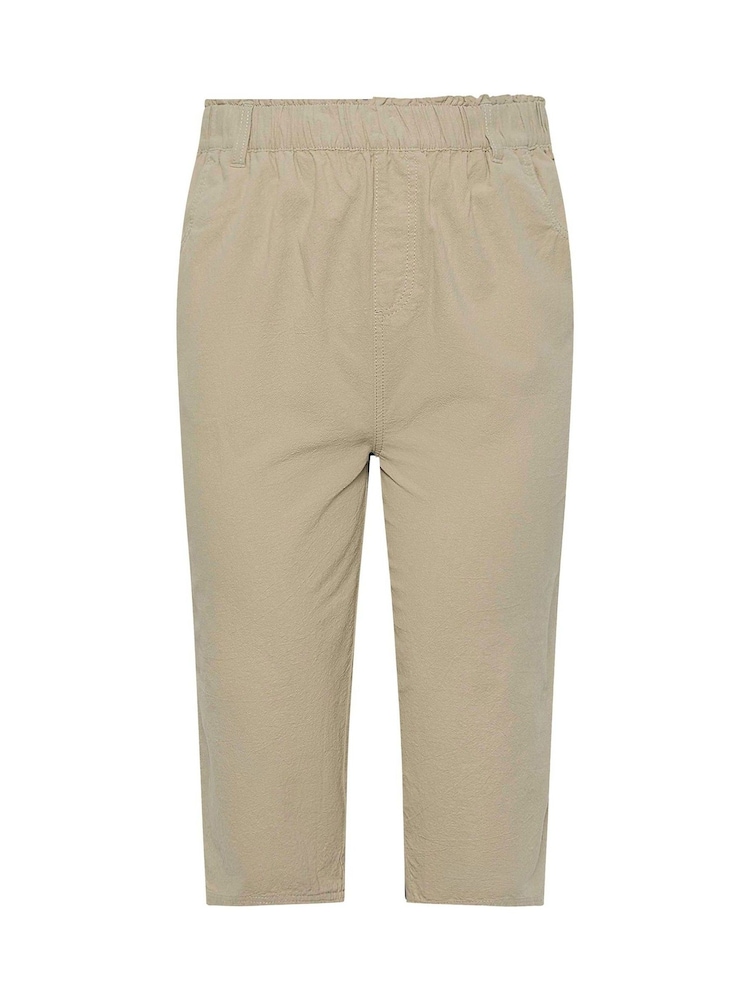 Yours Curve Black Cool Cotton Cropped Trousers 2 Pack - Image 8 of 8 Yours Curve Black Cool Cotton Cropped Trousers 2 Pack - Image 8 of 8